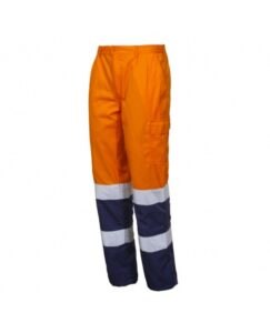 ISSA oranžová/modrá XL LIGHT 8438 oranžová/modrá XL Kalhoty do pasu reflexní oranžová/modrá XL oranžová/modrá XL