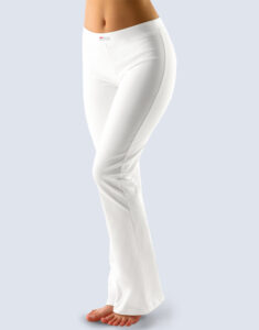 Inzep 96001P zvonové jednobarevné základní délka Kalhoty bílá L