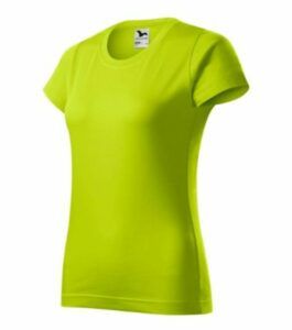 MALFINI BASIC dámské Tričko žlutá/zelená XXL