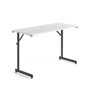 Skládací stůl Claire, 1200×500 mm, bílá, černá