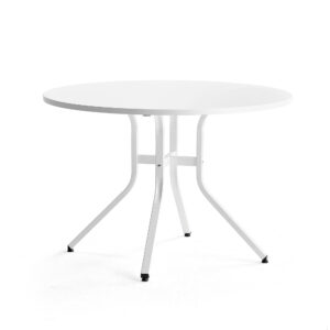 Stůl Various, Ø1100 mm, výška 740 mm, bílá, bílá