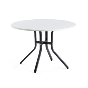 Stůl Various, Ø1100 mm, výška 740 mm, černá, bílá