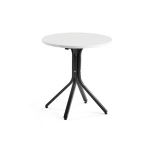Stůl Various, Ø700 mm, výška 740 mm, černá, bílá