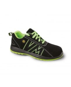 VM Footwear VM TOKIO S1 ESD Polobotky černá/zelená 48