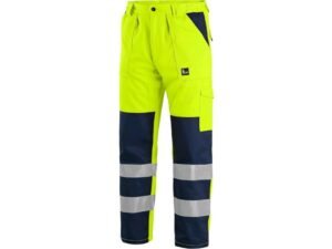 CXS NORWICH Kalhoty do pasu reflexní žlutá/modrá 64