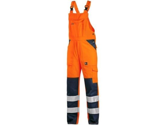 CXS NORWICH Kalhoty s laclem reflexní oranžová/modrá 48